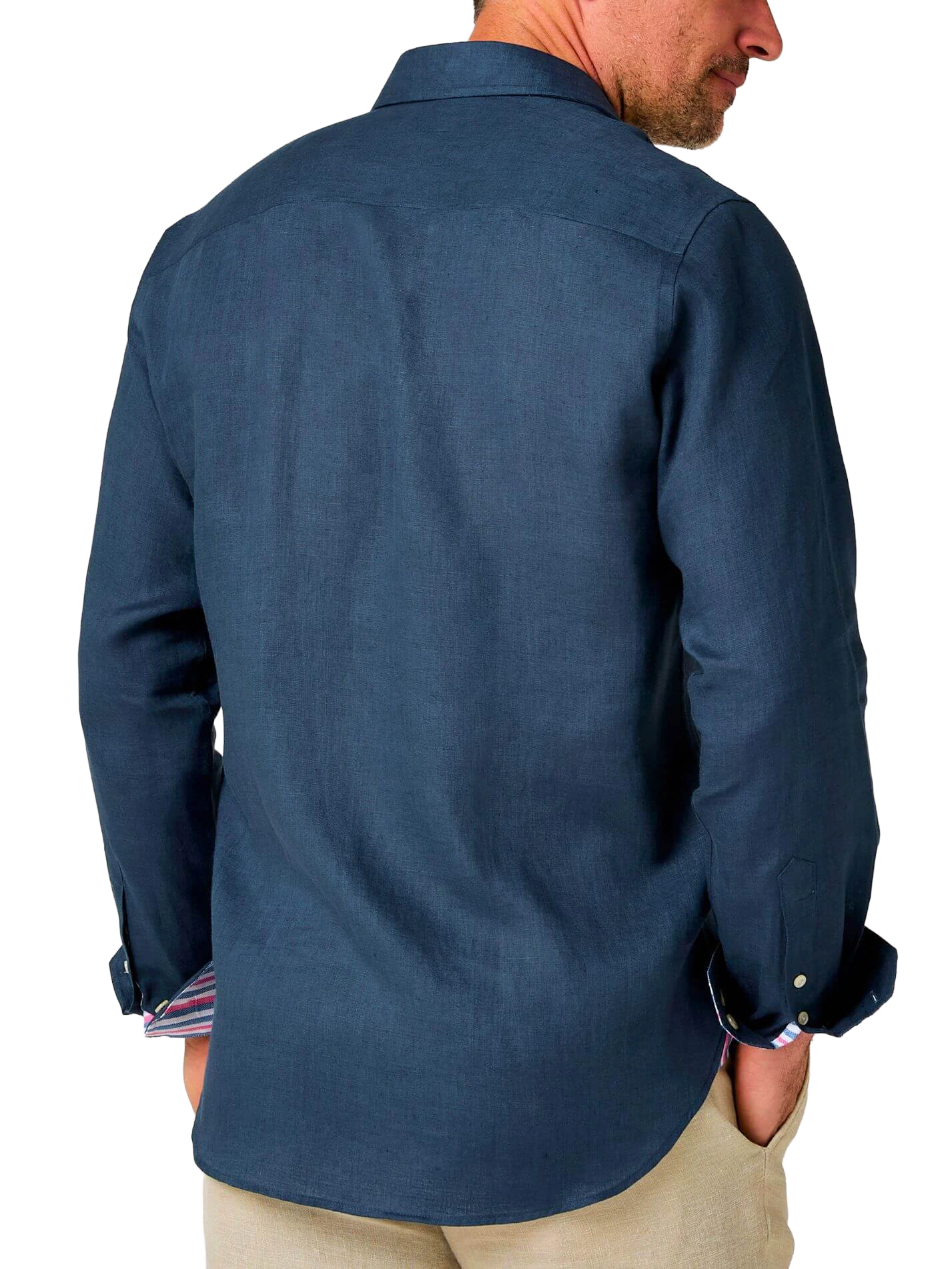 Deep Navy Linen Shirt