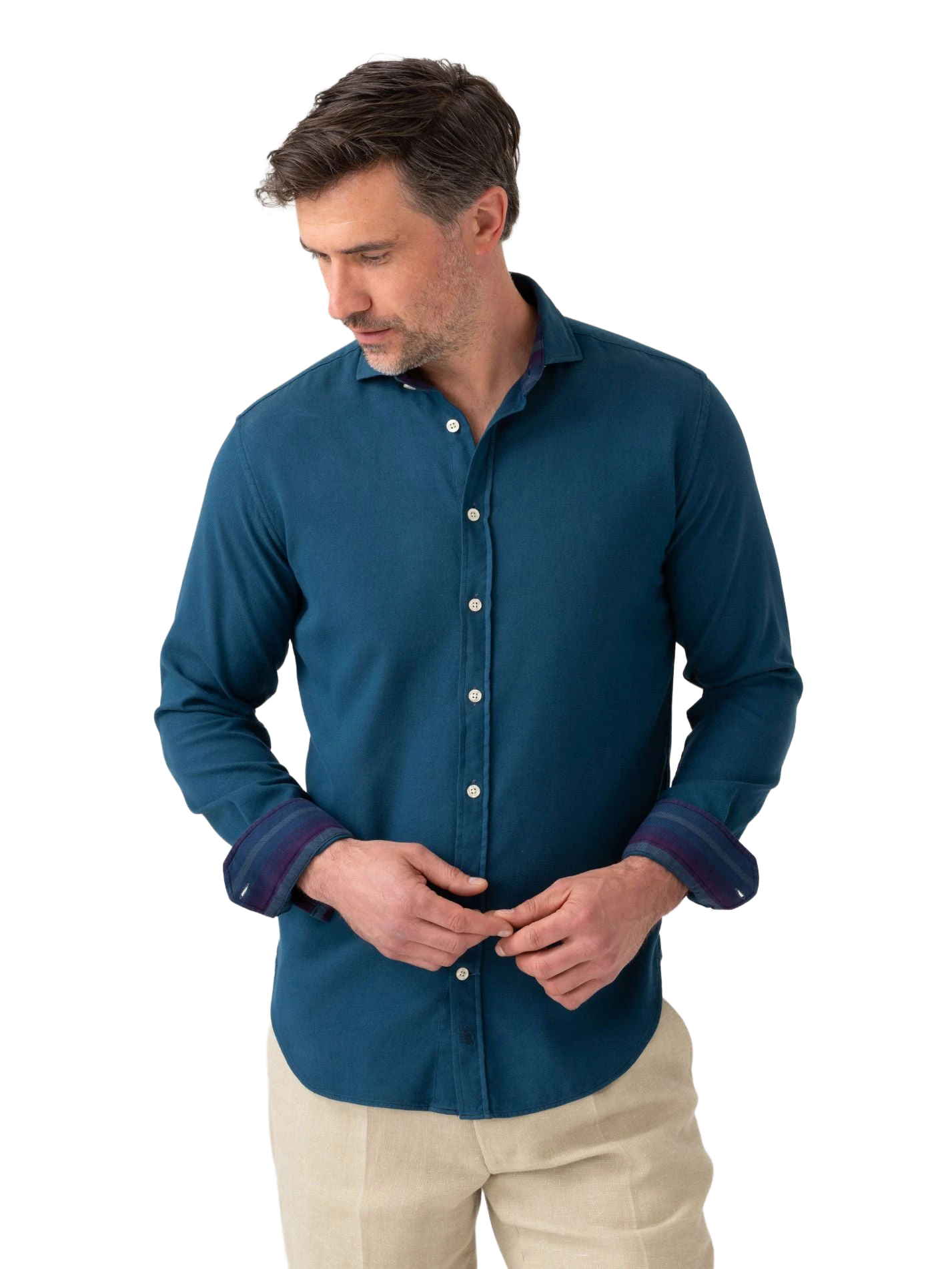 Teal-Blue Kabisa Kikoy Shirt