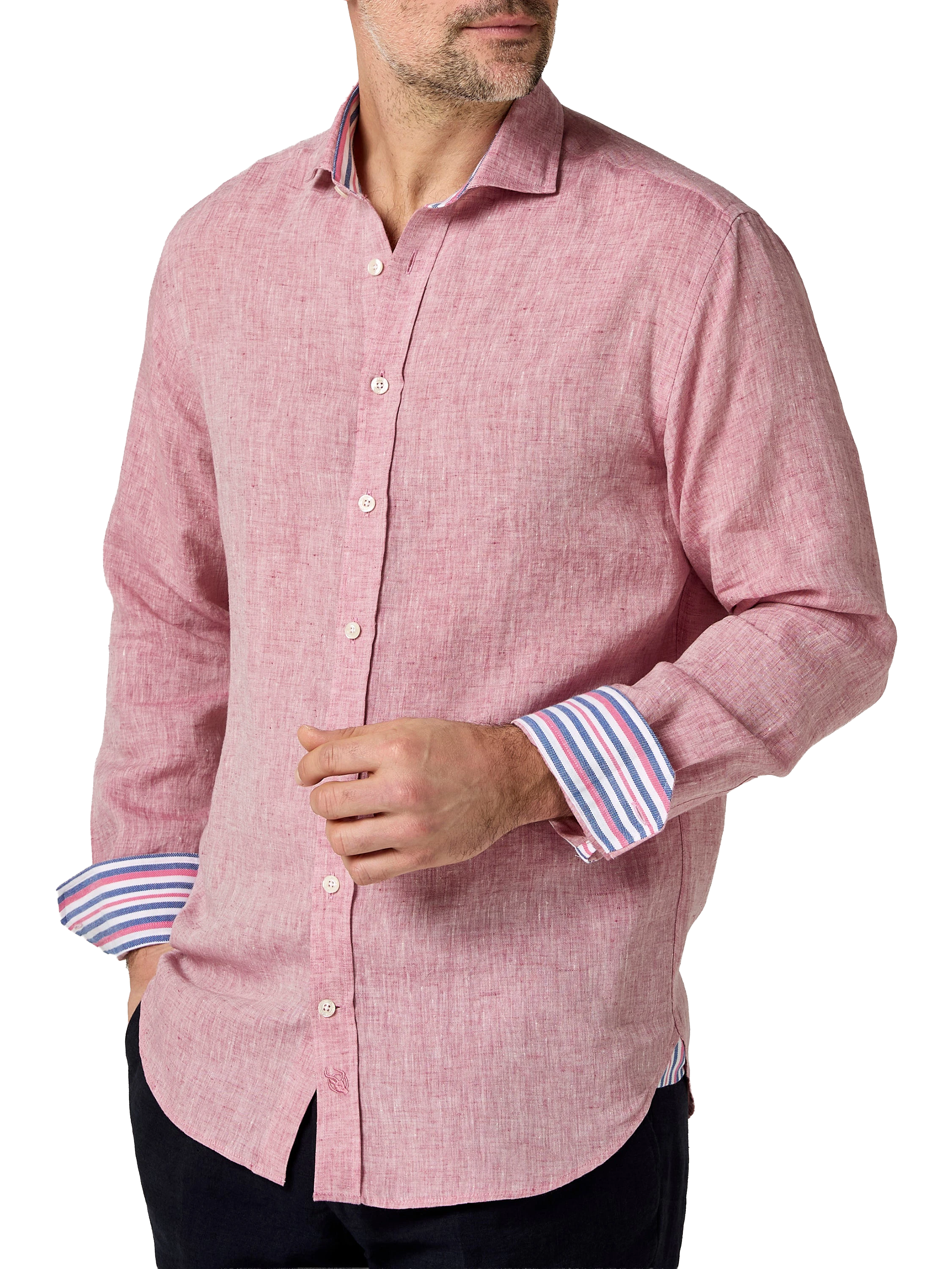 Dusty Pink Linen Shirt