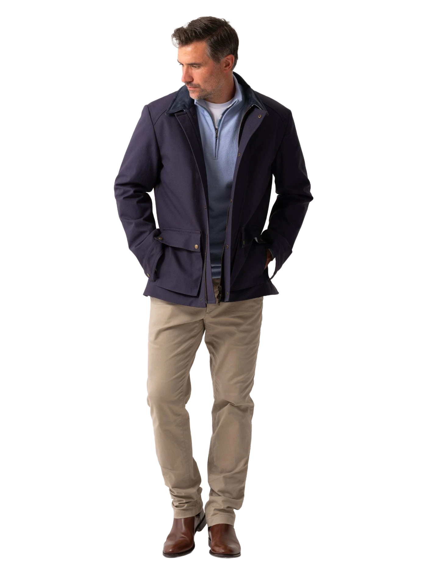 The Aberdare Coat - Navy