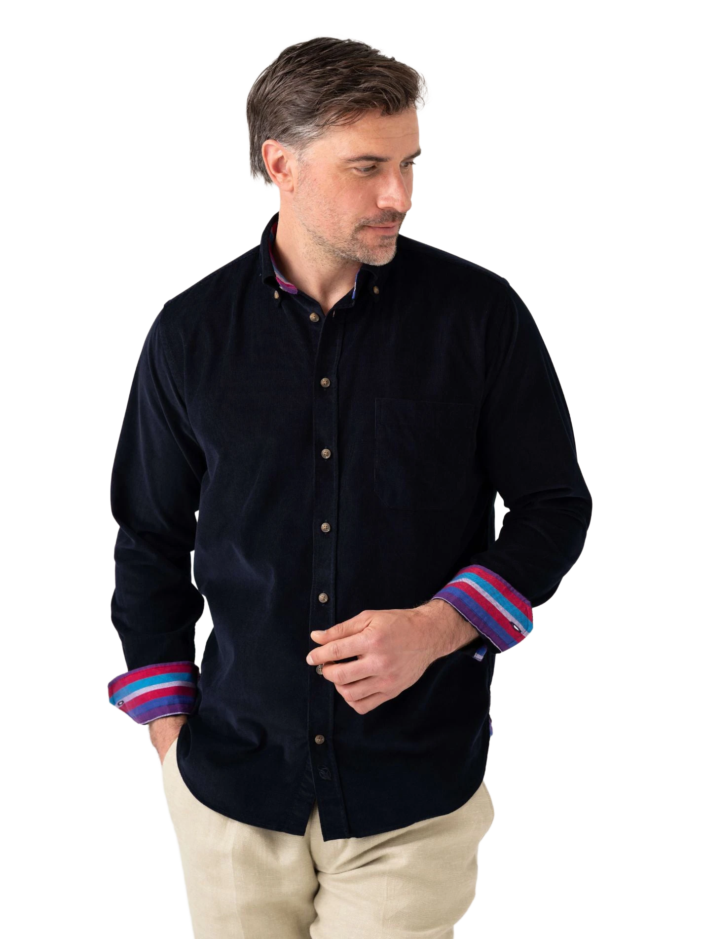 Dark Navy Cord Shirt